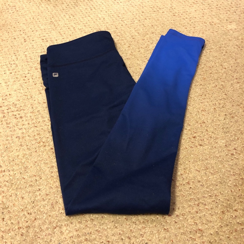Blue Fabletics full length ombré leggings